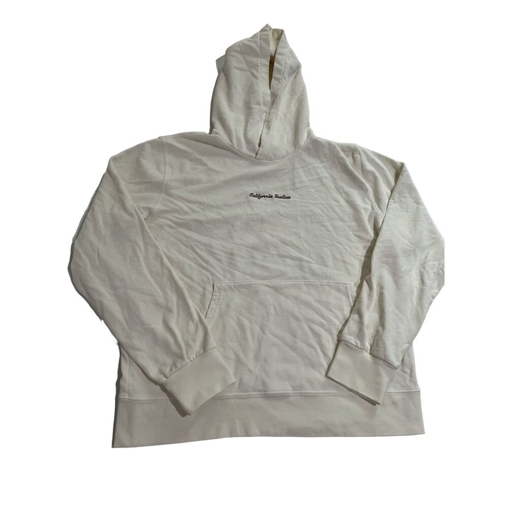 California Incline California State Midweight Hoodie in Cream